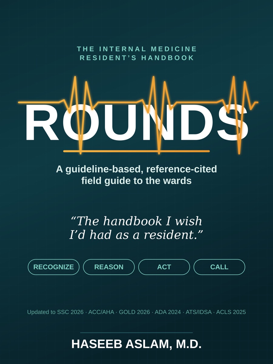 Rounds book cover by Haseeb Aslam, MD