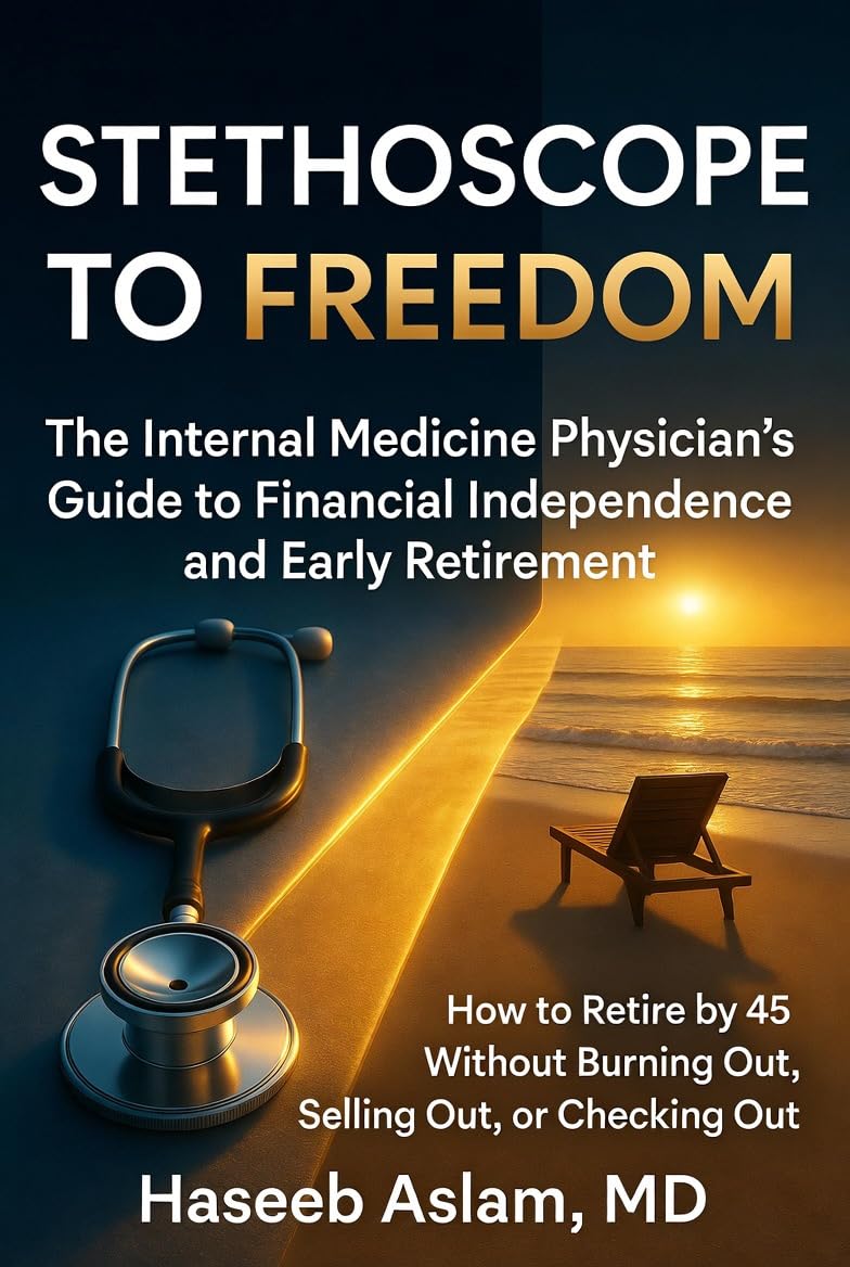 Stethoscope to Freedom book cover by Haseeb Aslam, MD